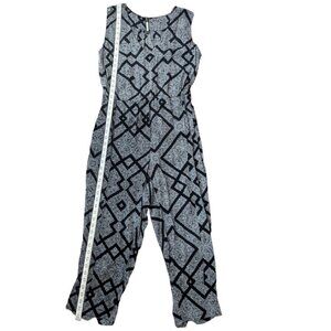 Plenty by Tracy Reese for Anthropologie Black & White Patterned Jumpsuit Size M